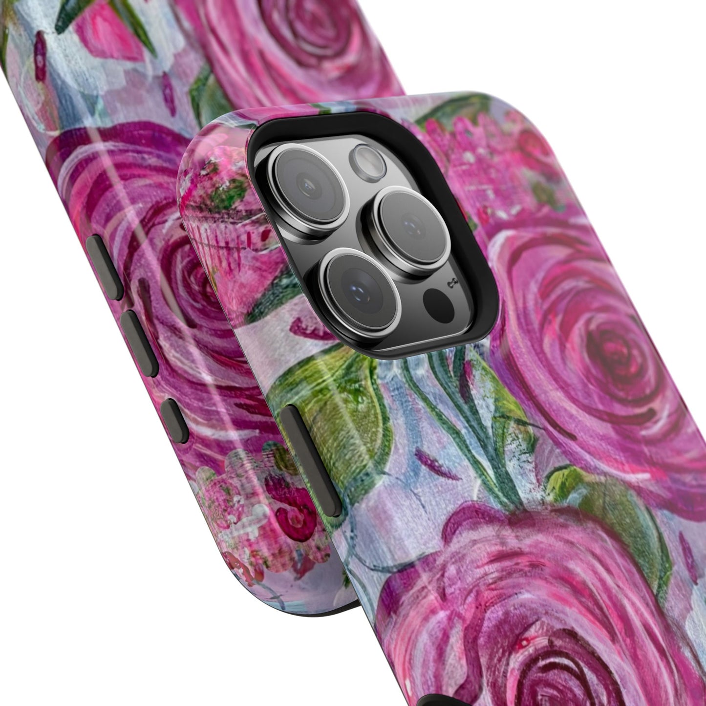 Abstract Roses Impact-Resistant Case