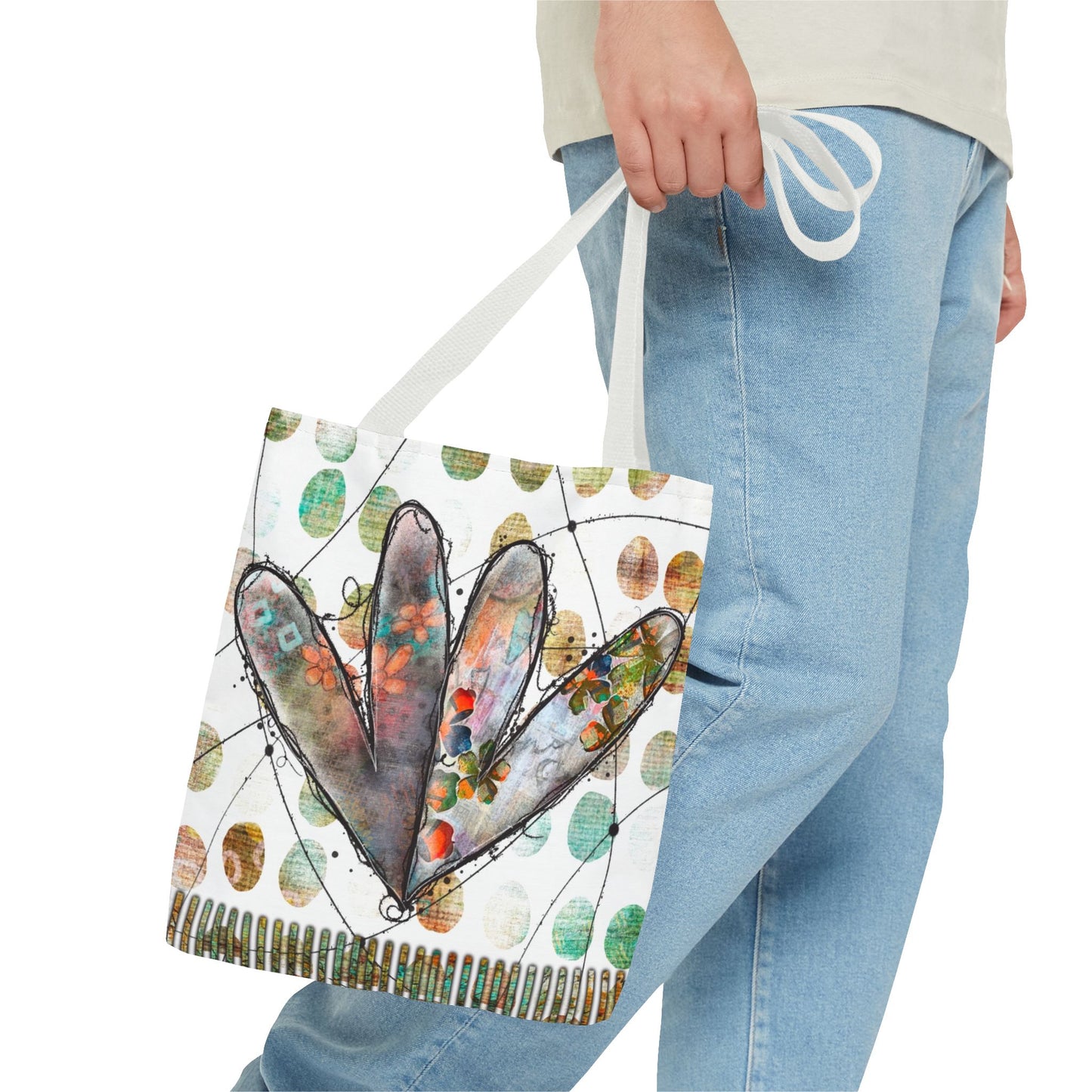 Joined Hearts Tote Bag