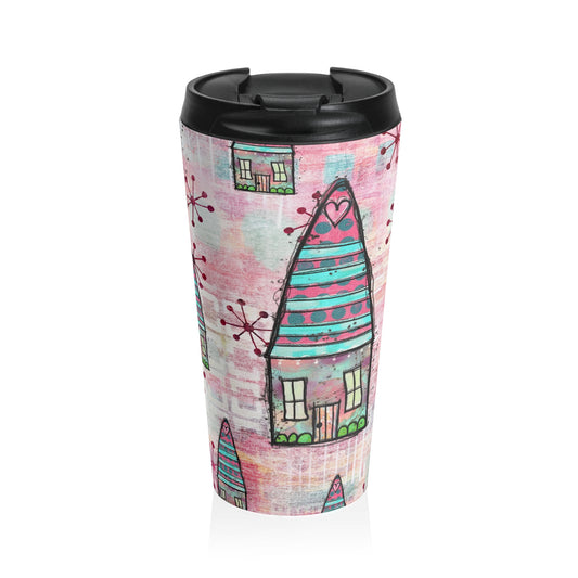 House of Pink Stainless Steel Travel Mug