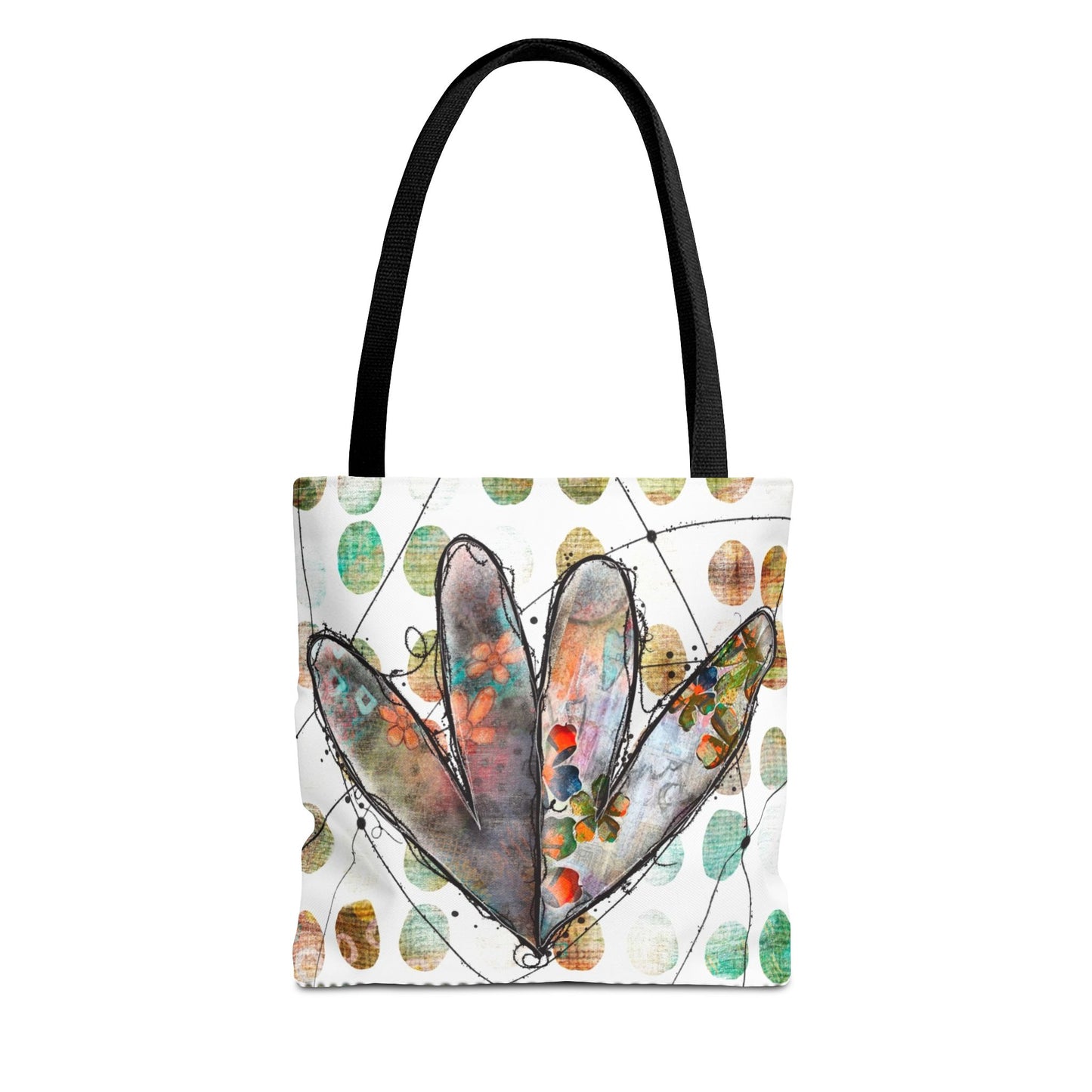 Joined Hearts Tote Bag