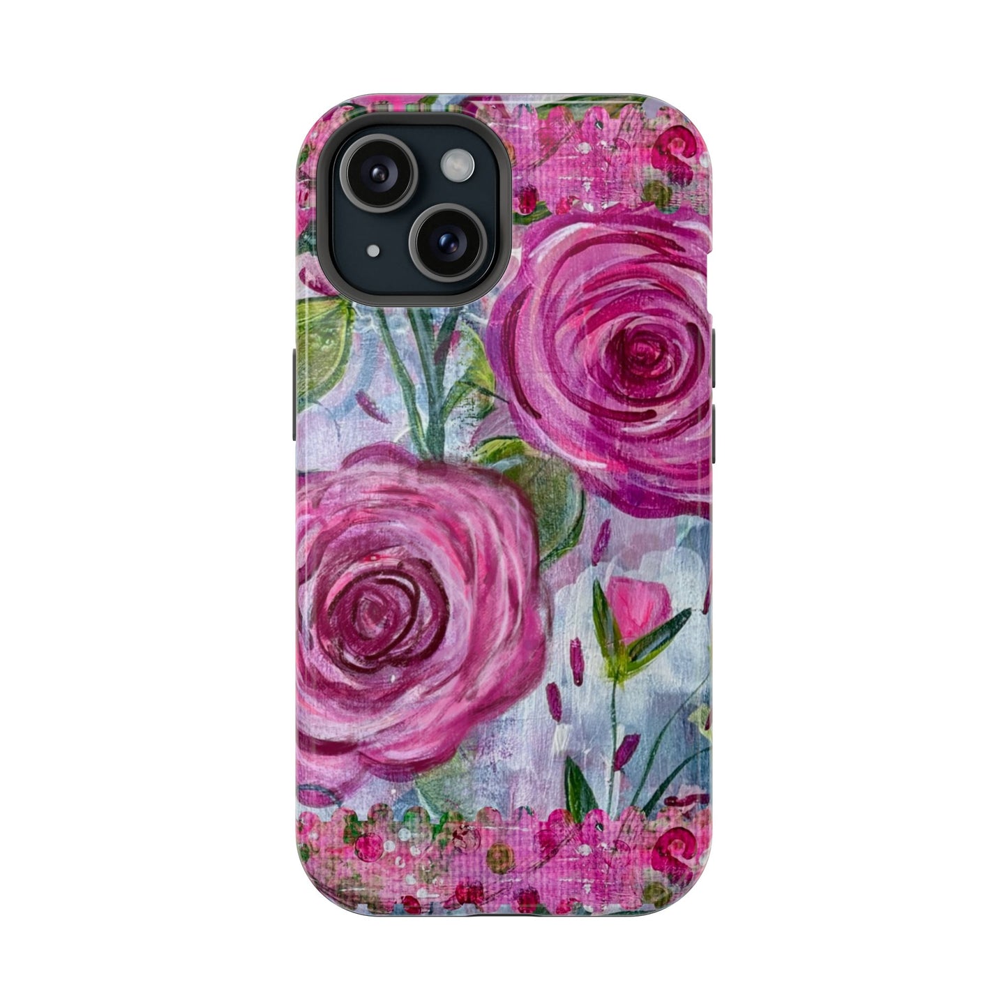 Abstract Roses Impact-Resistant Case