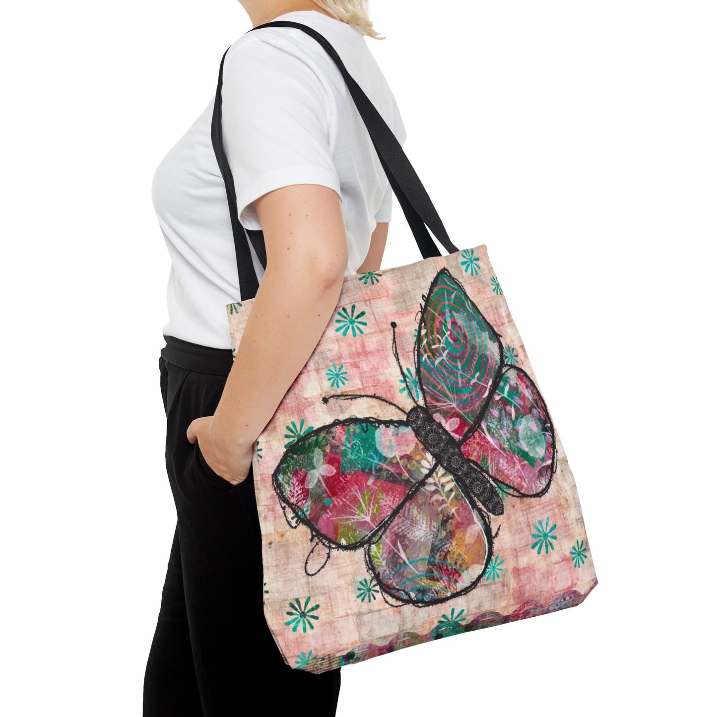 Urban Butterfly Tote Bag