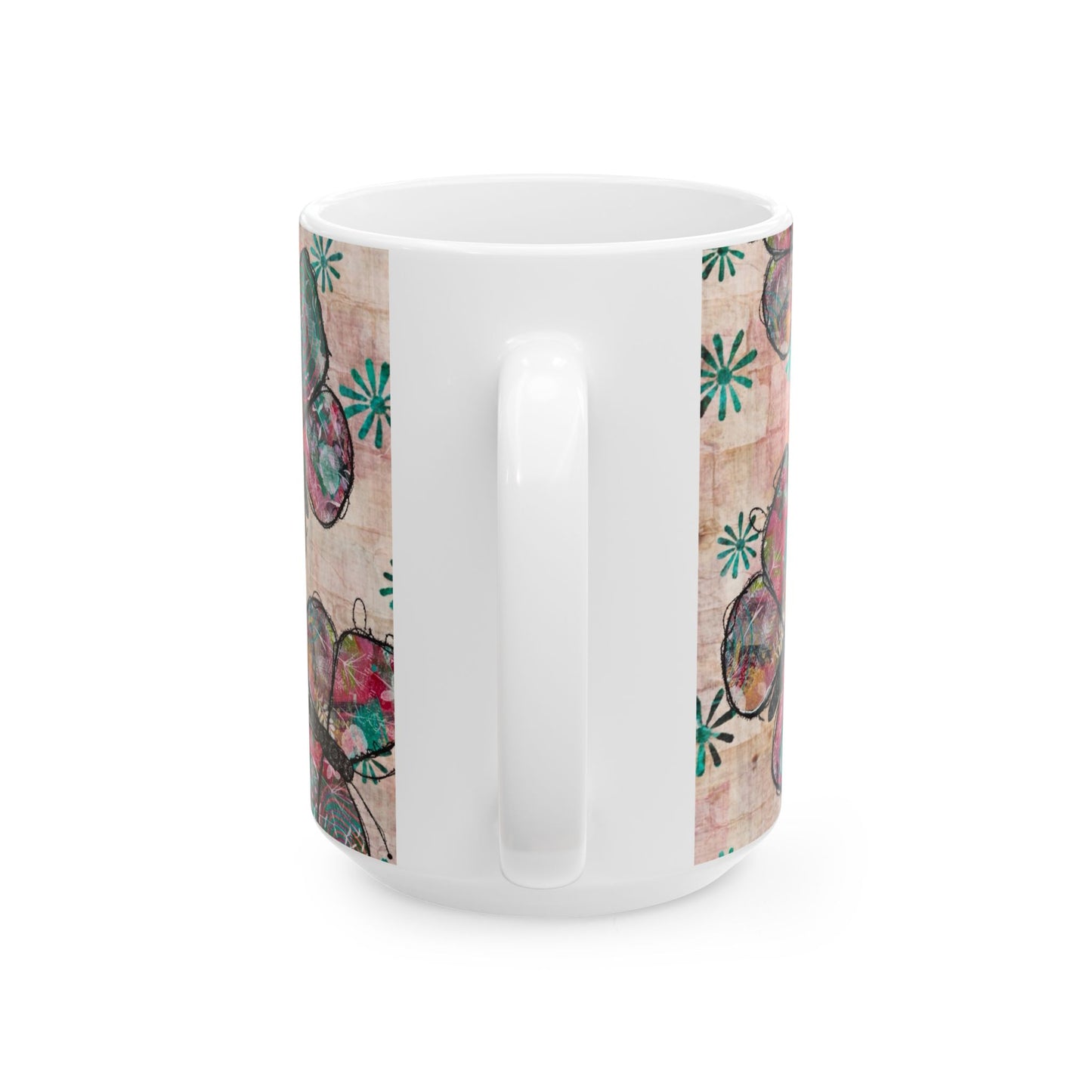 Urban Butterfly Ceramic Mug, 15oz