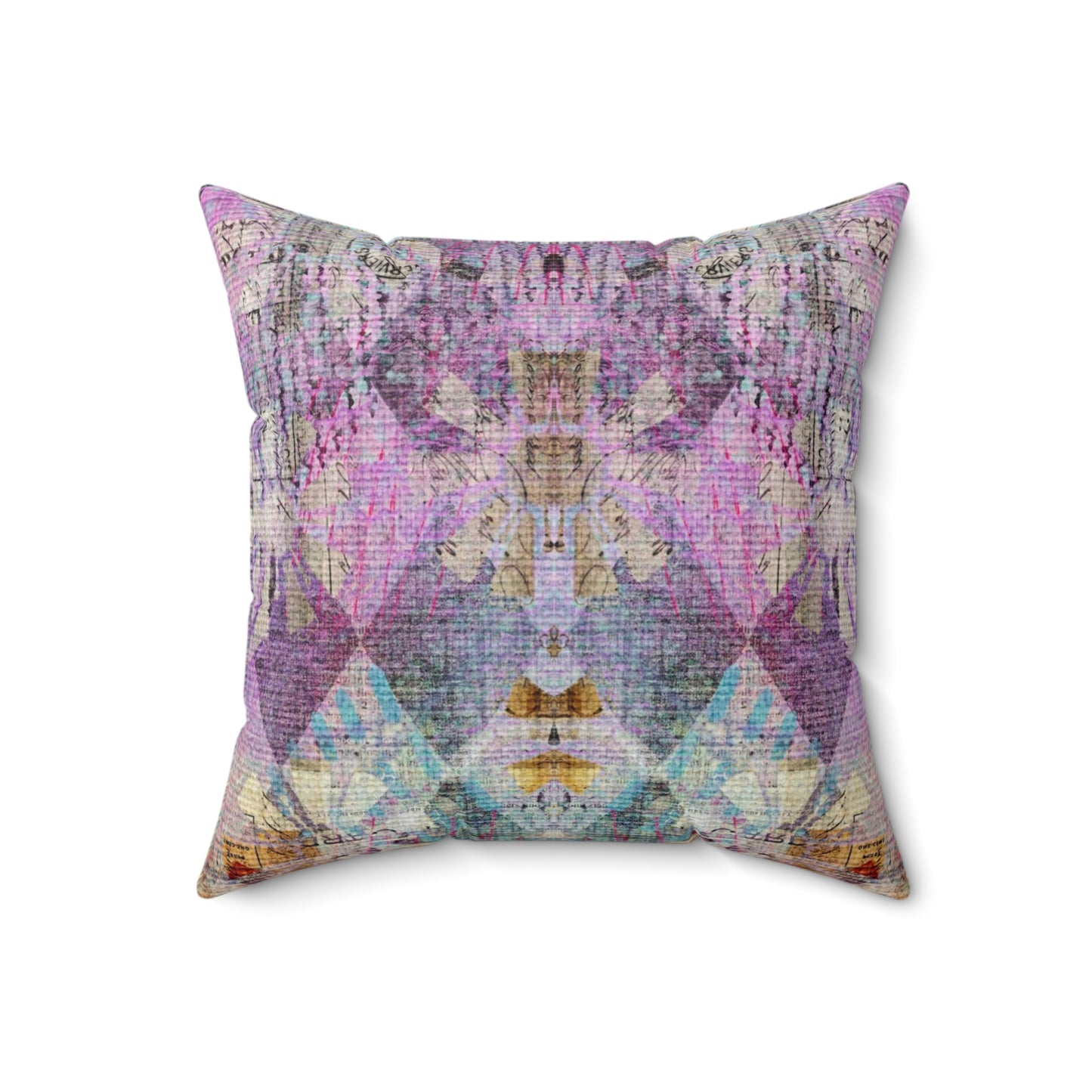 Diamonds Abstract Spun Polyester Square Pillow