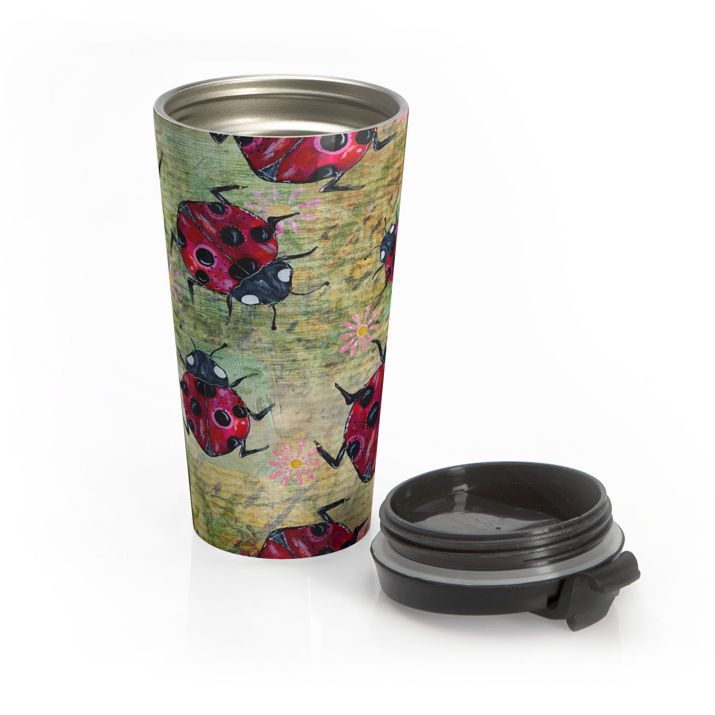 Ladybug Stainless Steel Travel Mug