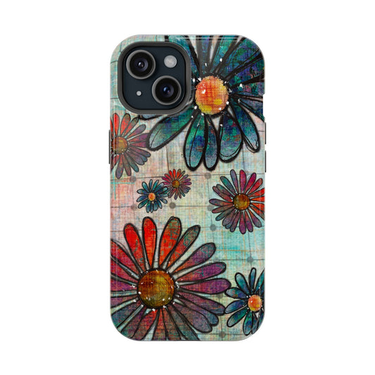 Grungy Flowers Impact-Resistant Case