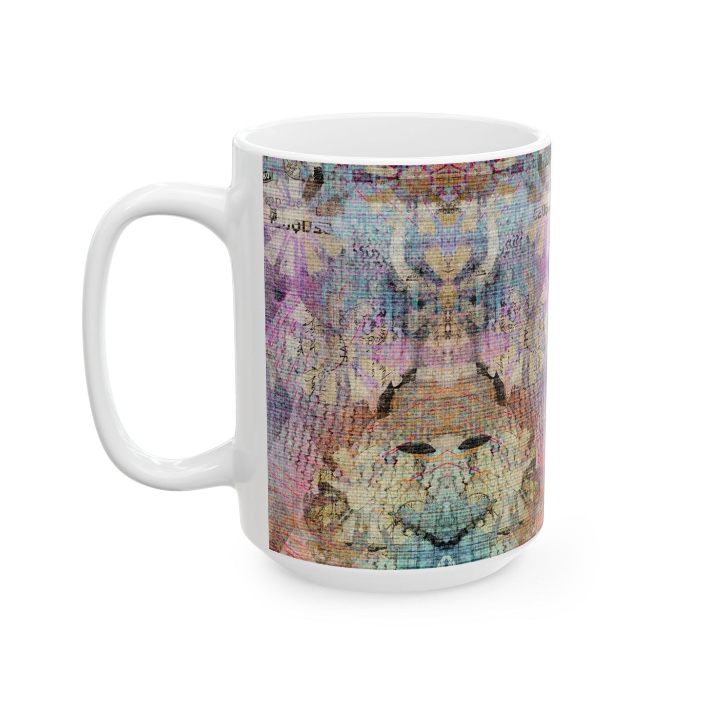 Diamonds Abstract Ceramic Mug, 15oz