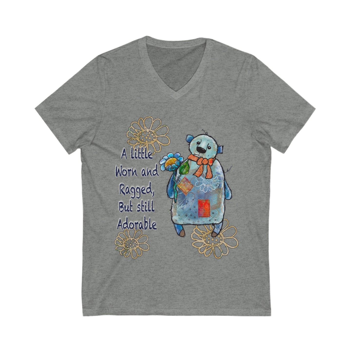 Blue Bear Jersey Short Sleeve V-Neck Tee