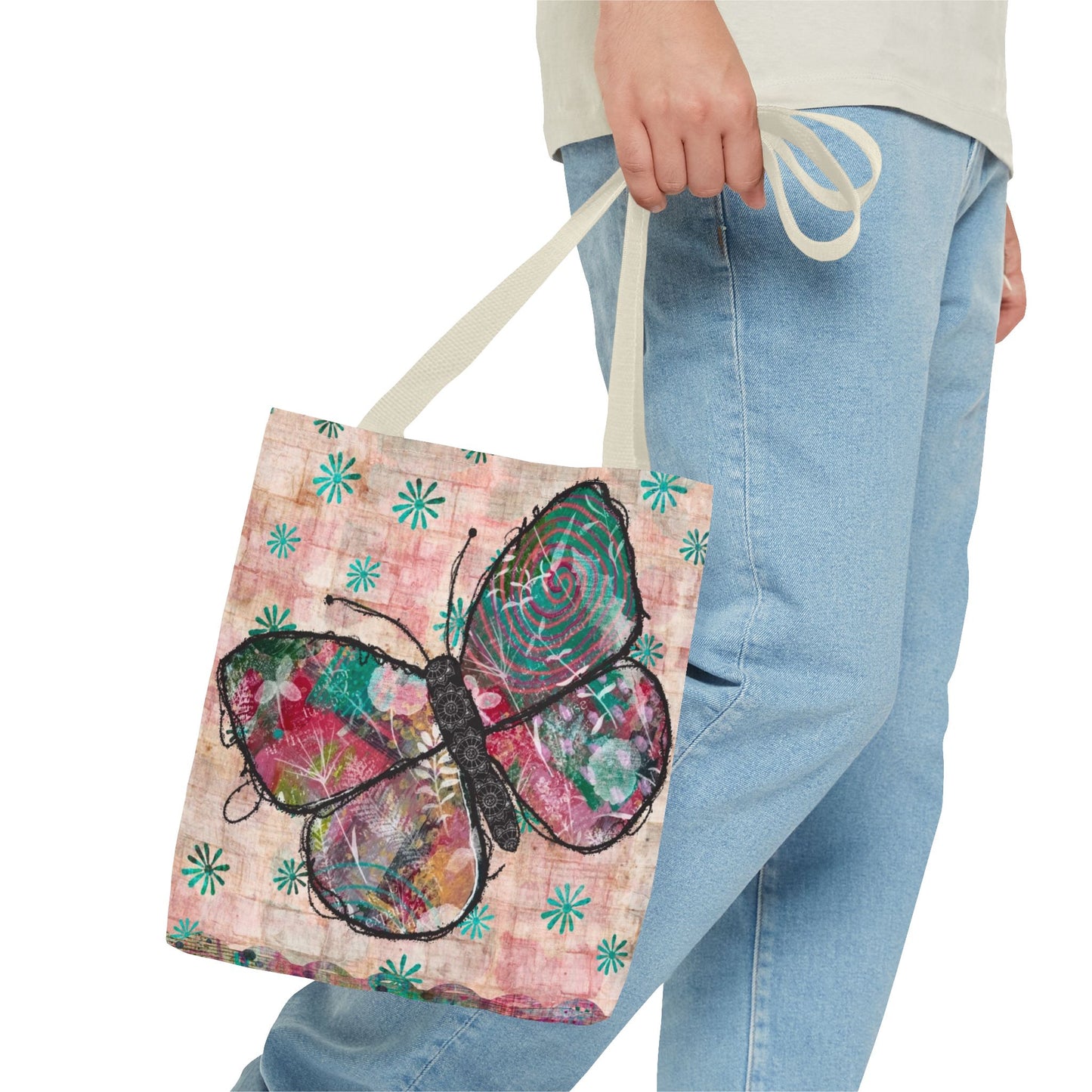 Urban Butterfly Tote Bag