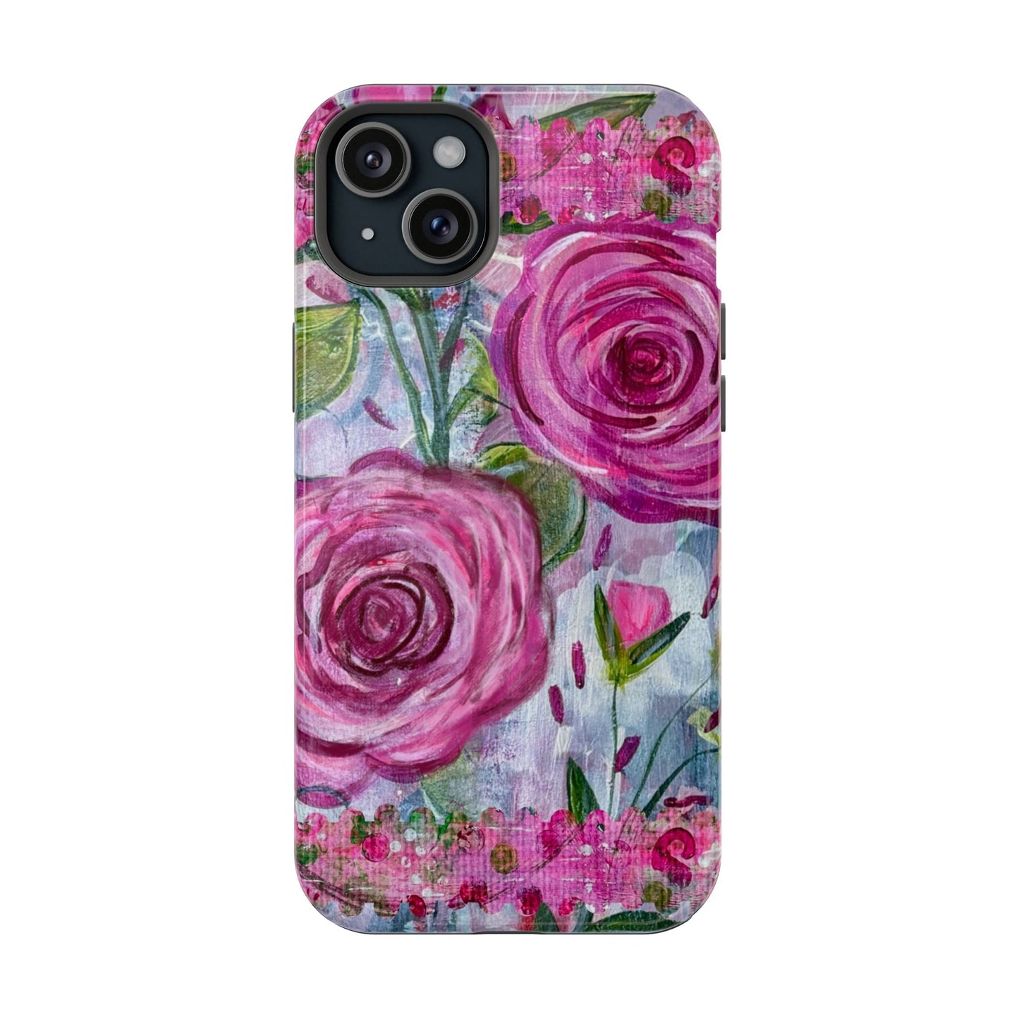 Abstract Roses Impact-Resistant Case