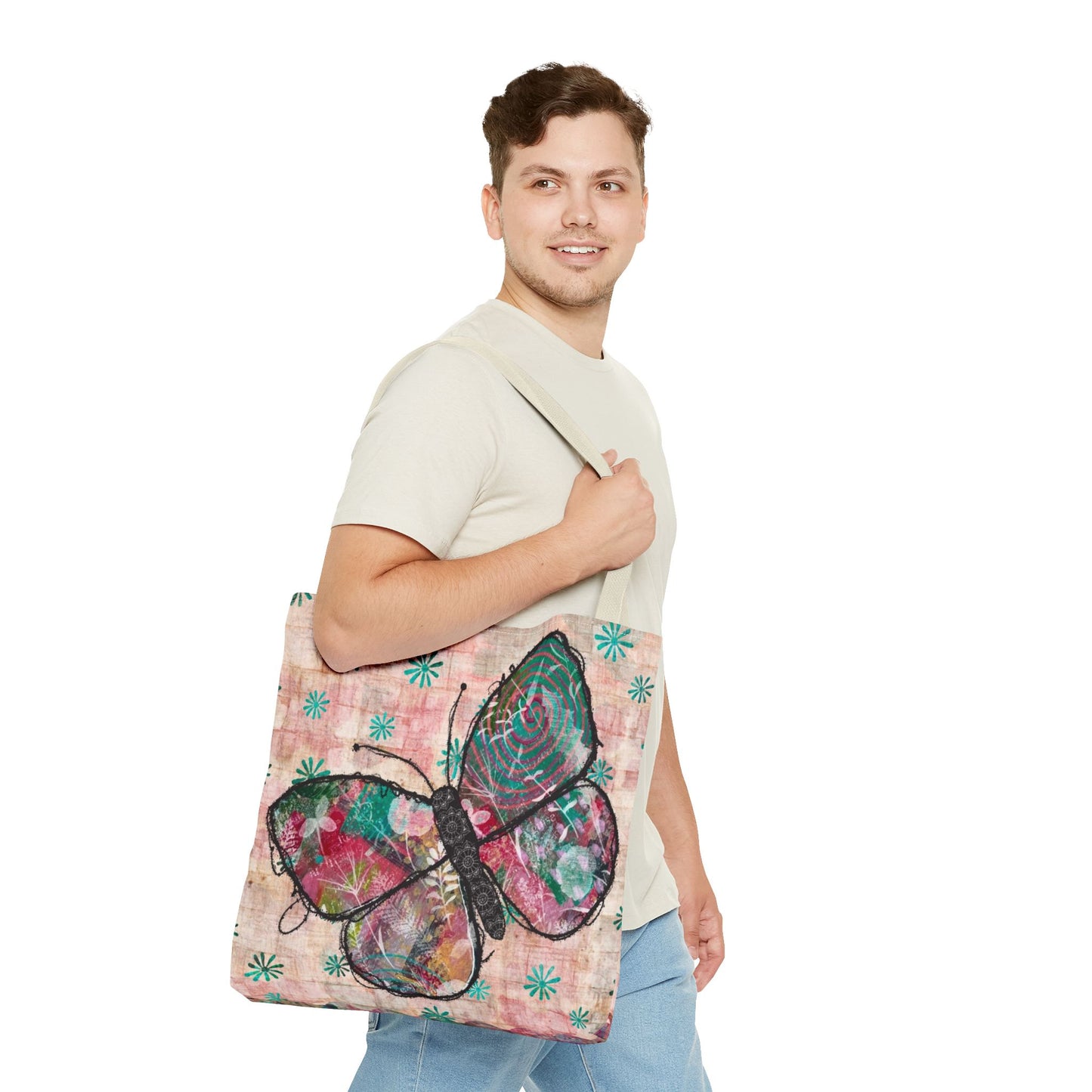 Urban Butterfly Tote Bag