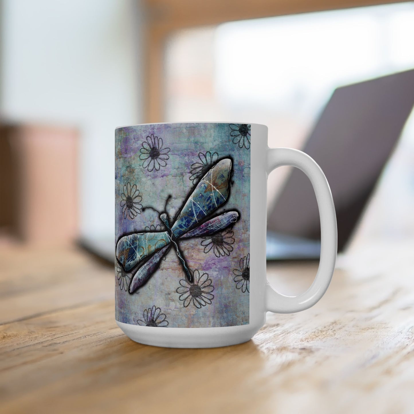 Summer Afternoon Ceramic Mug, 15oz