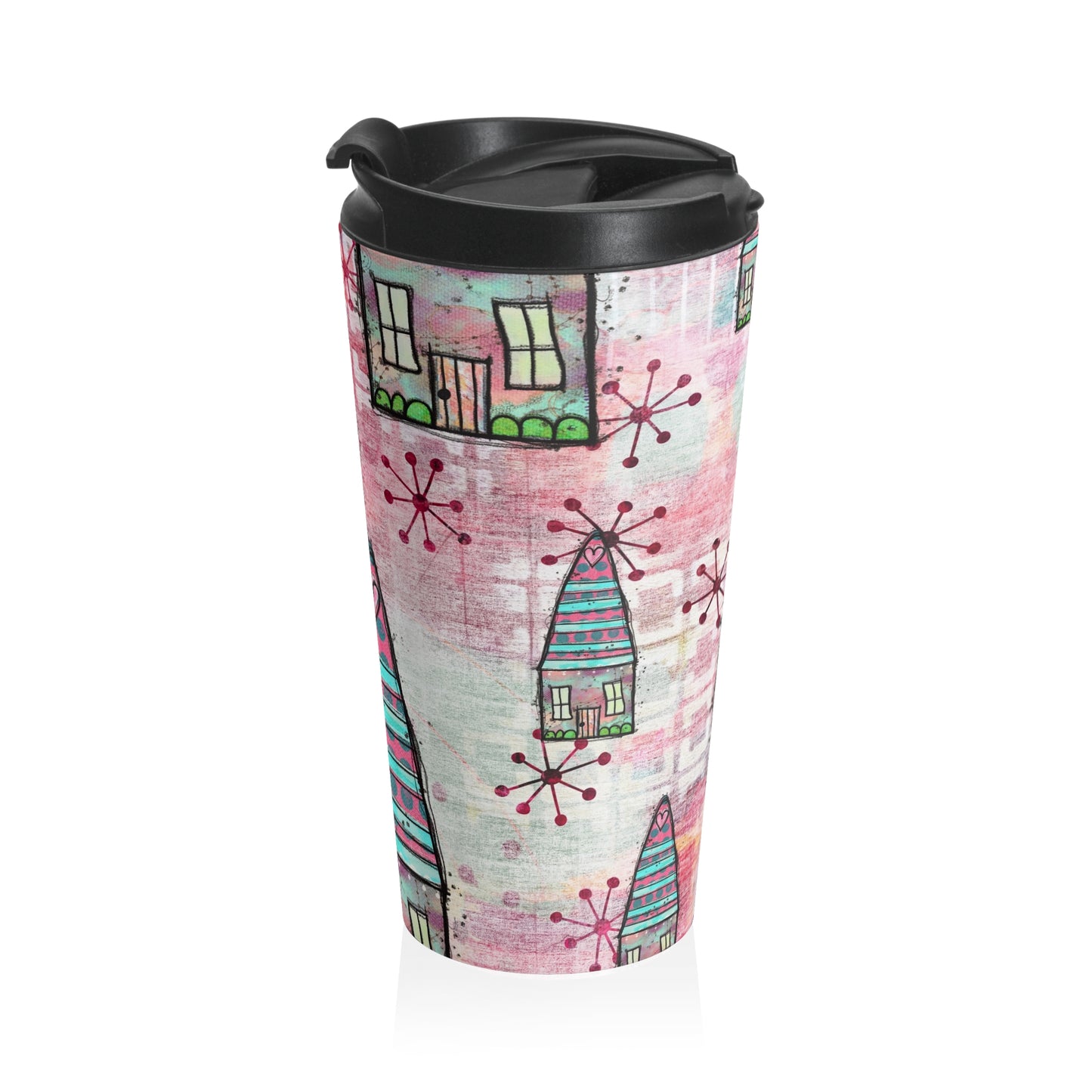 House of Pink Stainless Steel Travel Mug