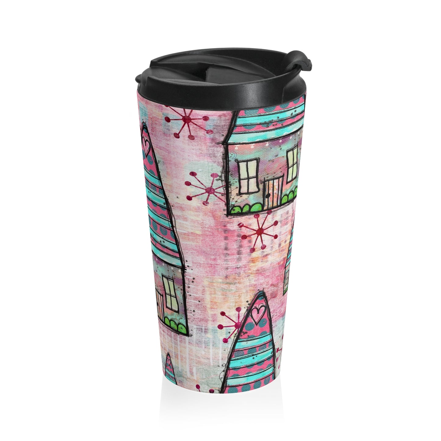 House of Pink Stainless Steel Travel Mug