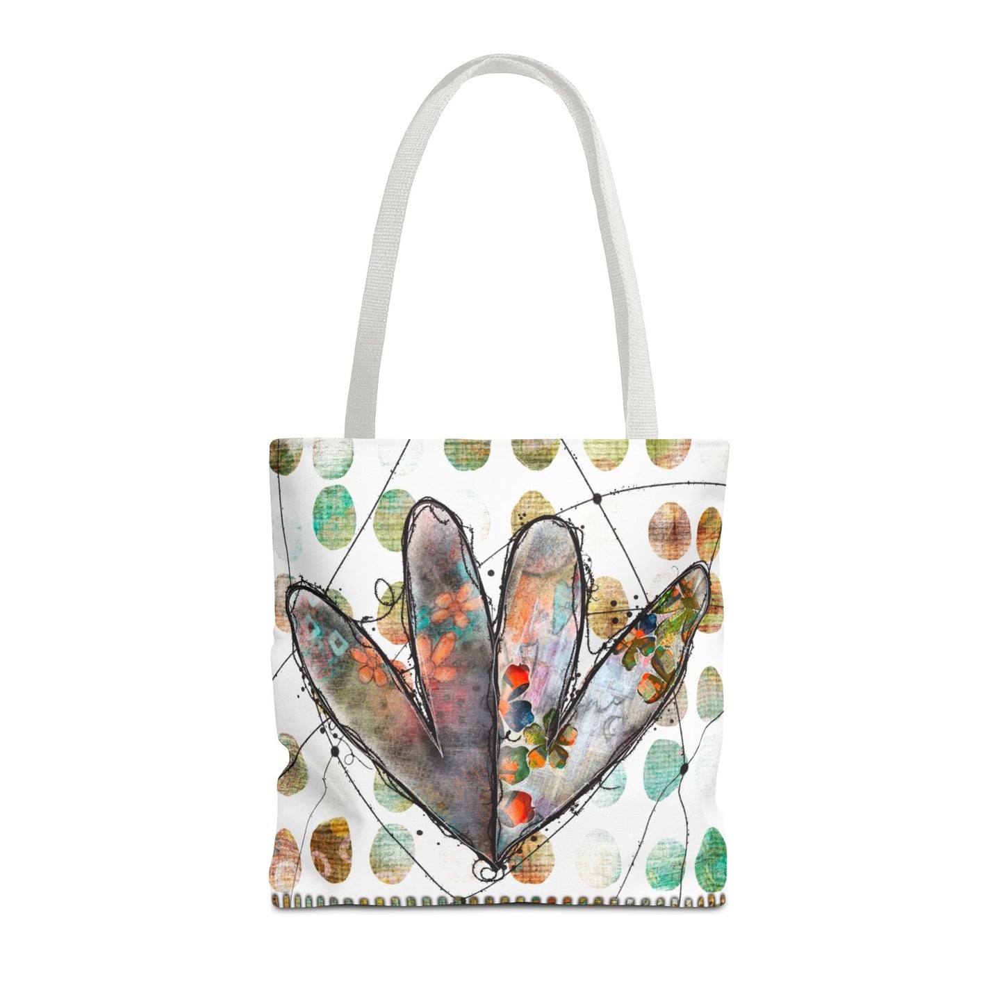 Joined Hearts Tote Bag