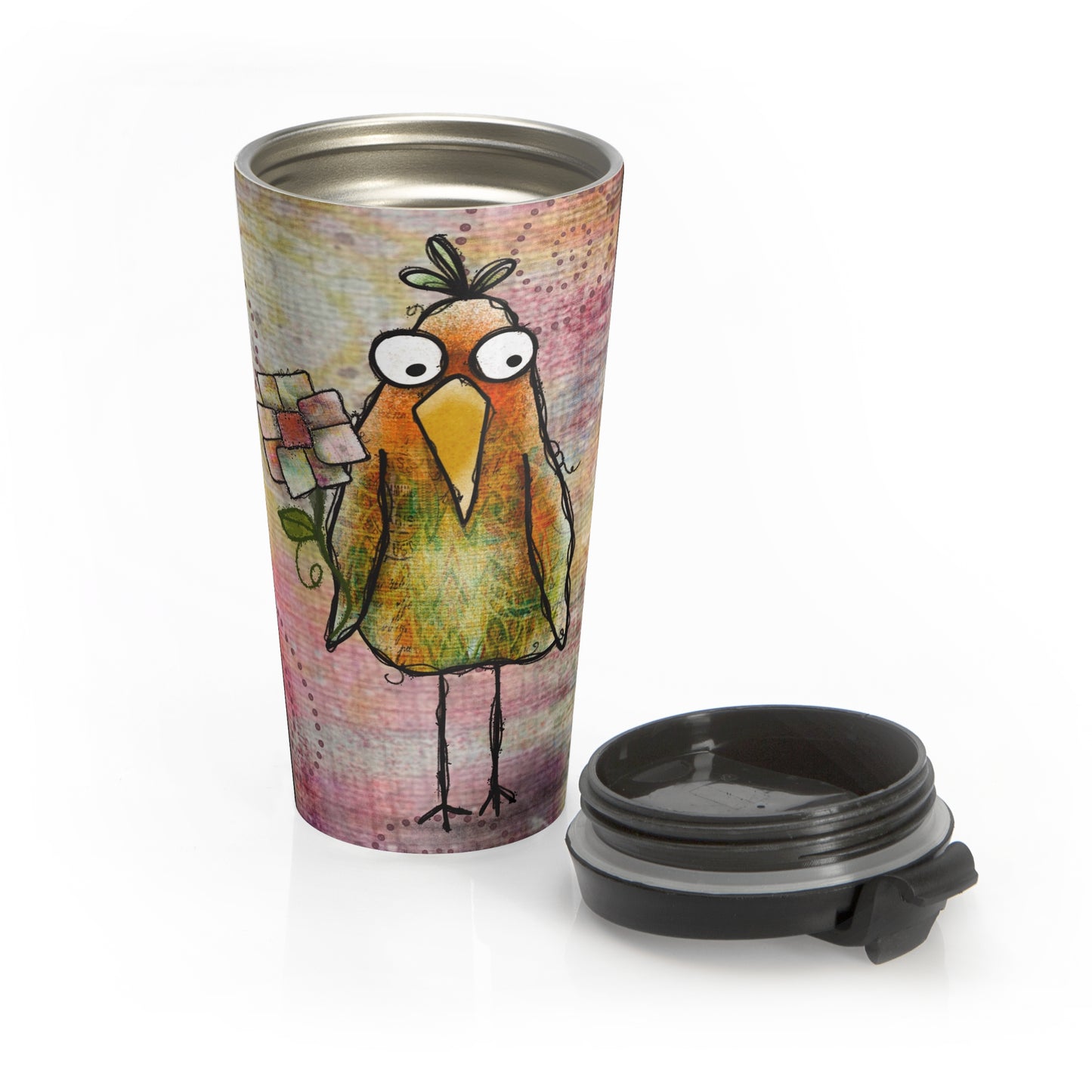 Weird Bird Stainless Steel Travel Mug