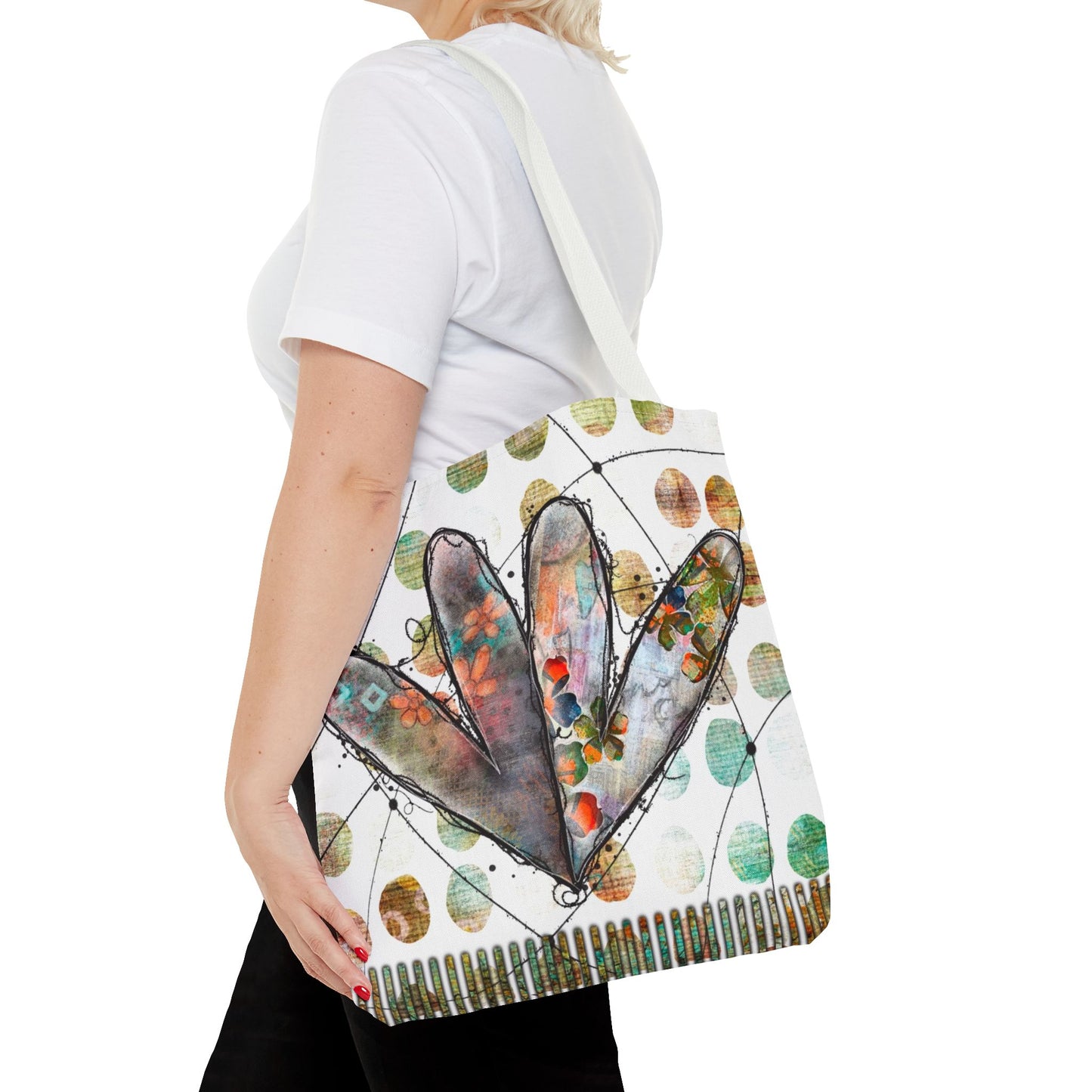 Joined Hearts Tote Bag