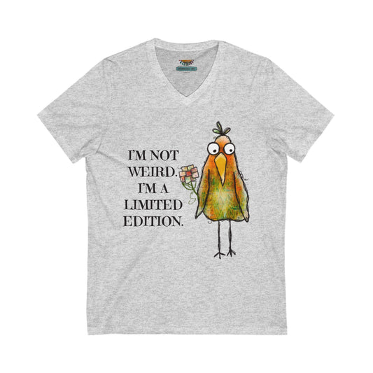 Weird BirdJersey Short Sleeve V-Neck Tee