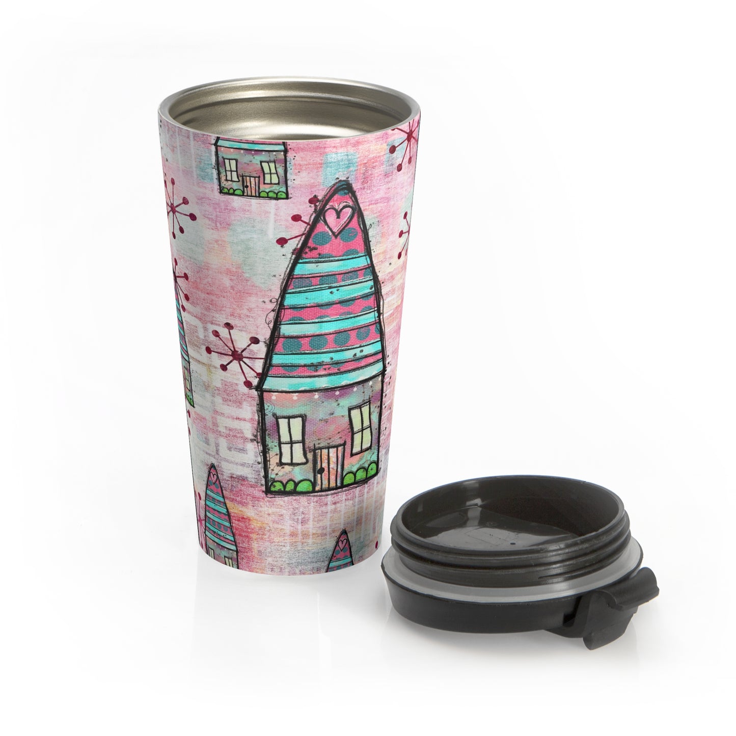 House of Pink Stainless Steel Travel Mug