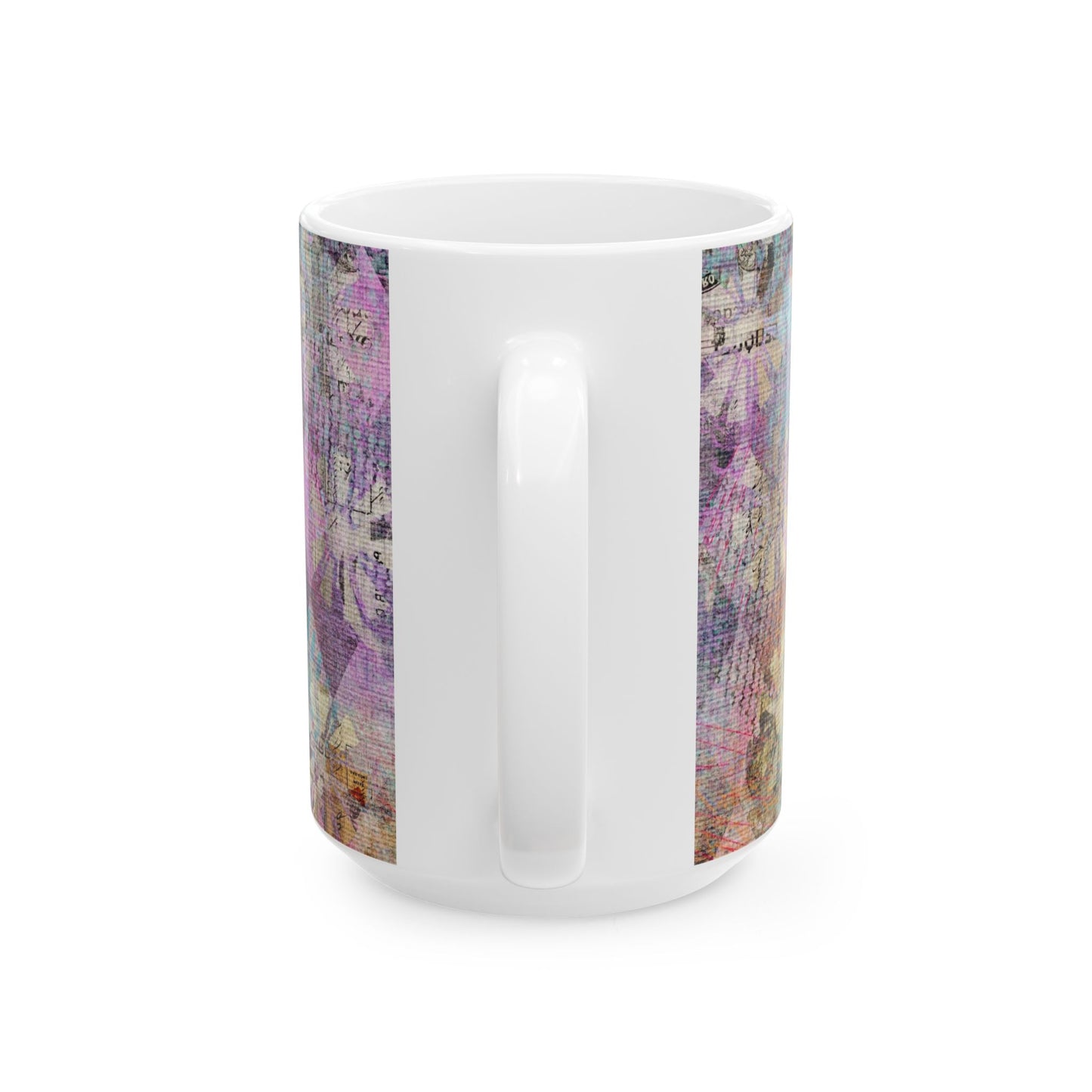 Diamonds Abstract Ceramic Mug, 15oz