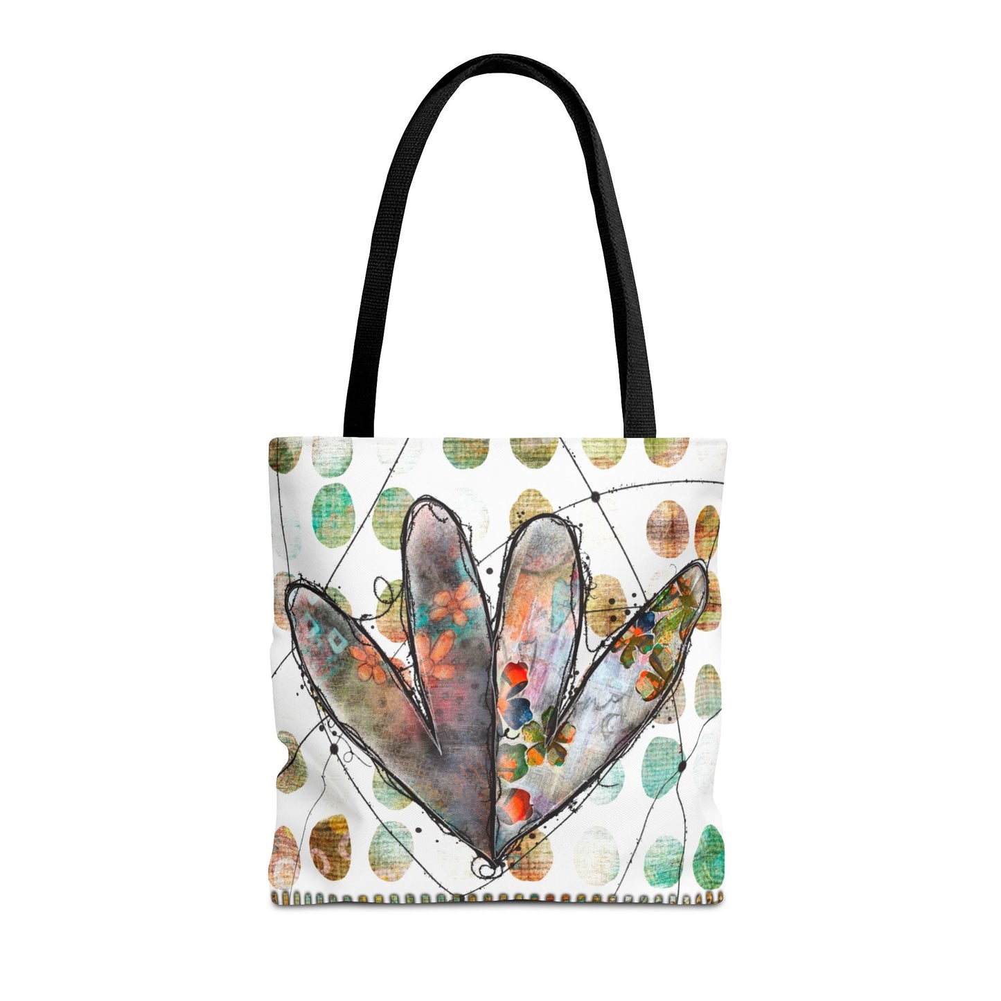 Joined Hearts Tote Bag