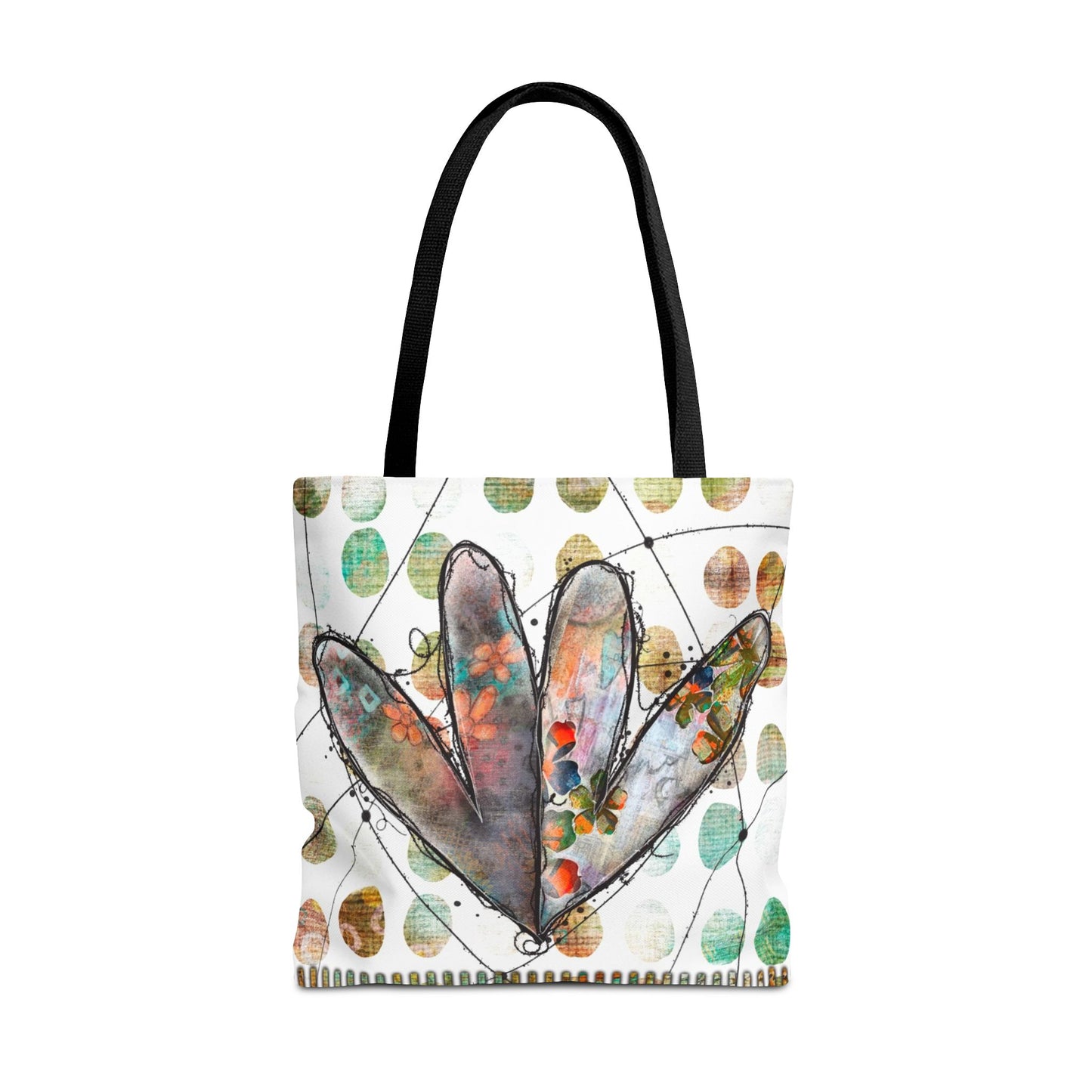 Joined Hearts Tote Bag